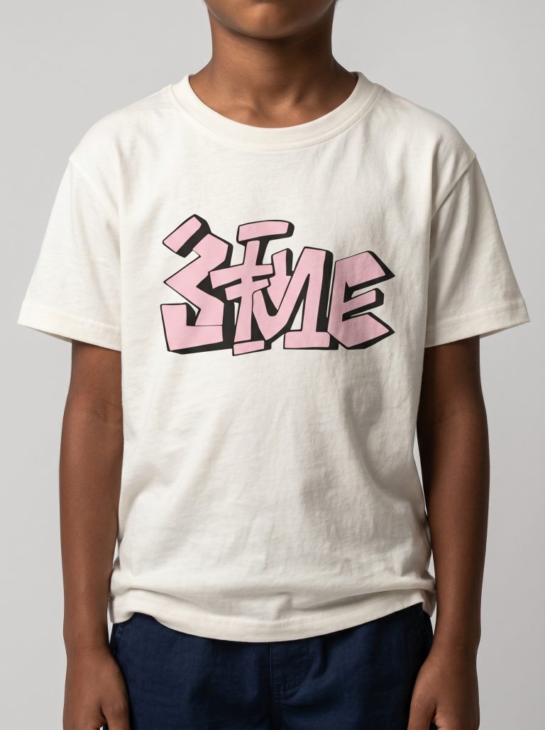 T-SHIRT GARCON MANCHE COURTE 100 % COTON