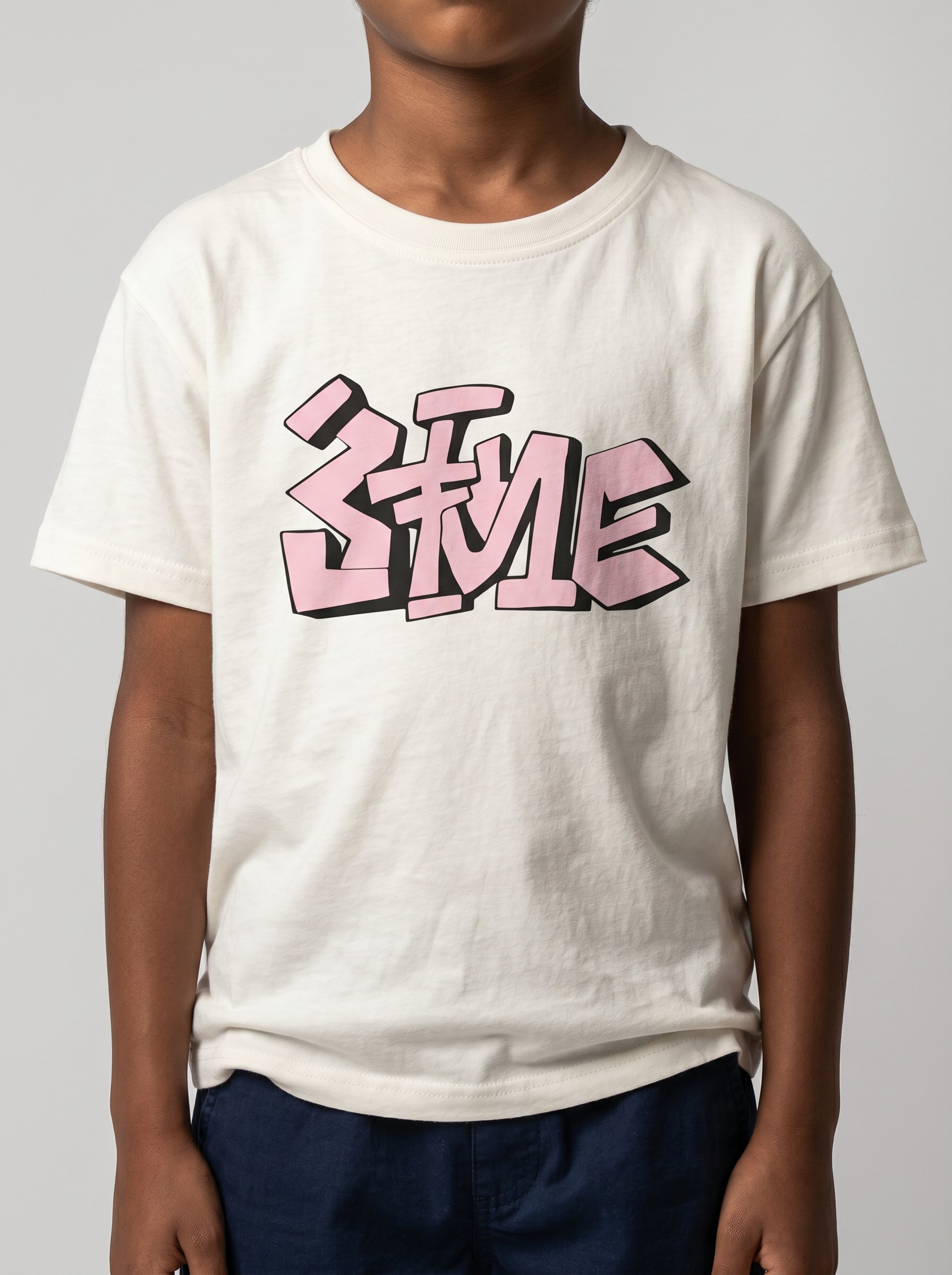 TSB057_WP_WP (Modèle Virtuel) T-SHIRT GARCON MANCHE COURTE 100 % COTON – Image 1
