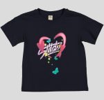 T-SHIRT FILLETTE MANCHE COURTE 100% COTON