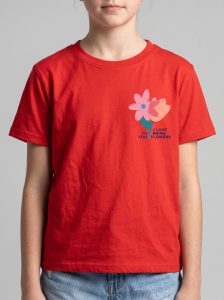 T-SHIRT FILLETTE MANCHE COURTE 100% COTON