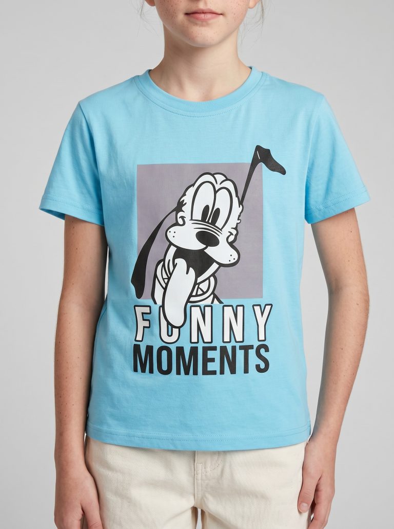 T-SHIRT FILLETTE MANCHE COURTE 100% COTON