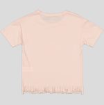 T-SHIRT FILLETTE MANCHE COURTE 100% COTON