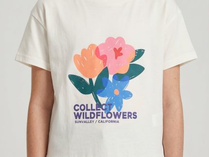 T-SHIRT FILLETTE MANCHE COURTE 100% COTON
