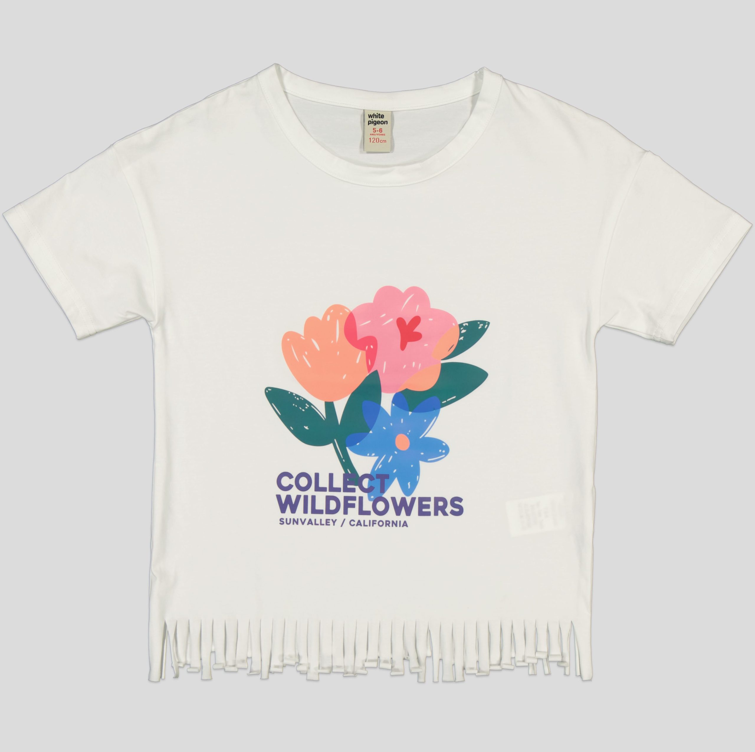 TSF002_WP+2_WP T-SHIRT FILLETTE MANCHE COURTE 100% COTON – Image 3