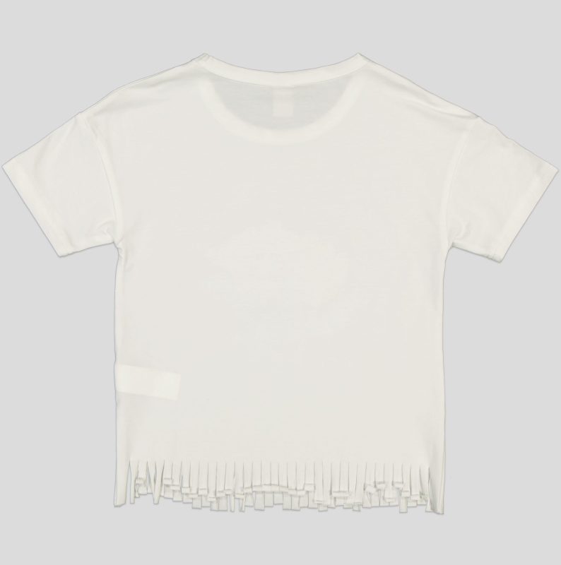 T-SHIRT FILLETTE MANCHE COURTE 100% COTON