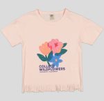 T-SHIRT FILLETTE MANCHE COURTE 100% COTON