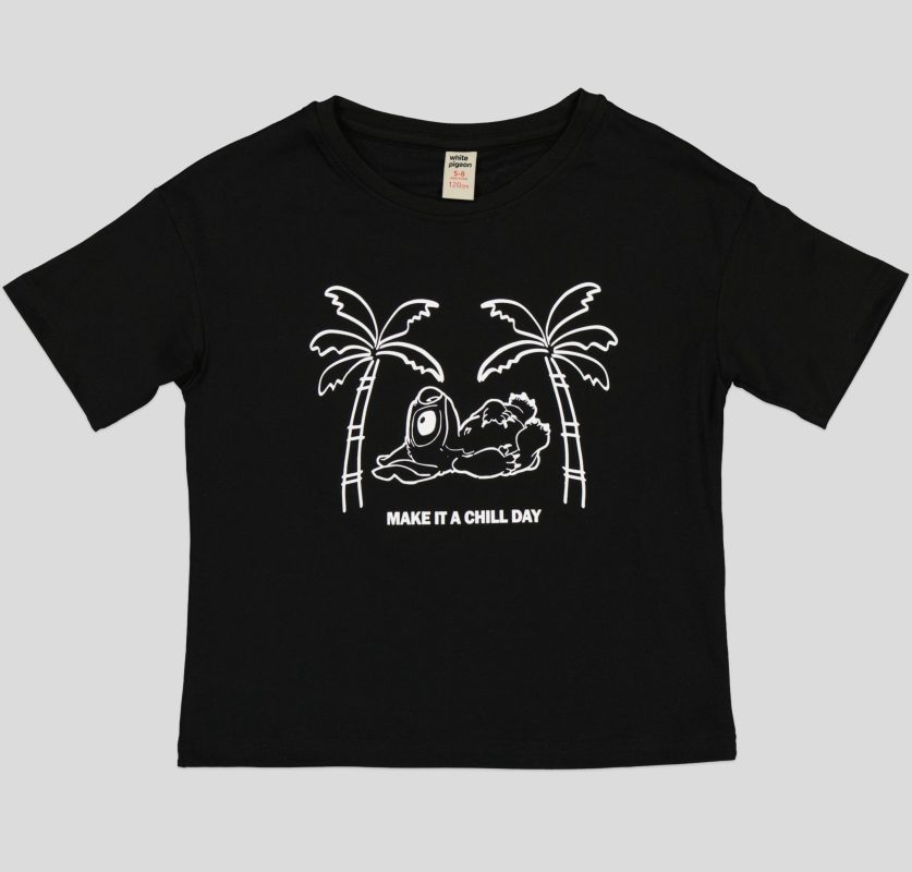 T-shirt pour fillette en jersey 100% coton
