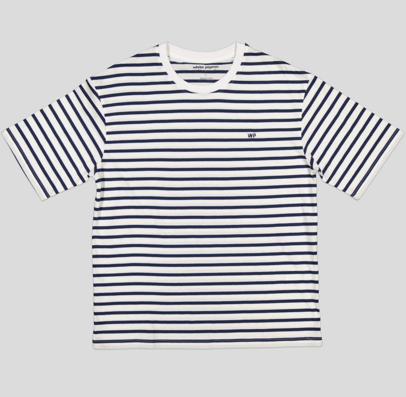 TSHIRT HOMME COL ROND RAYEE 100 % COTON