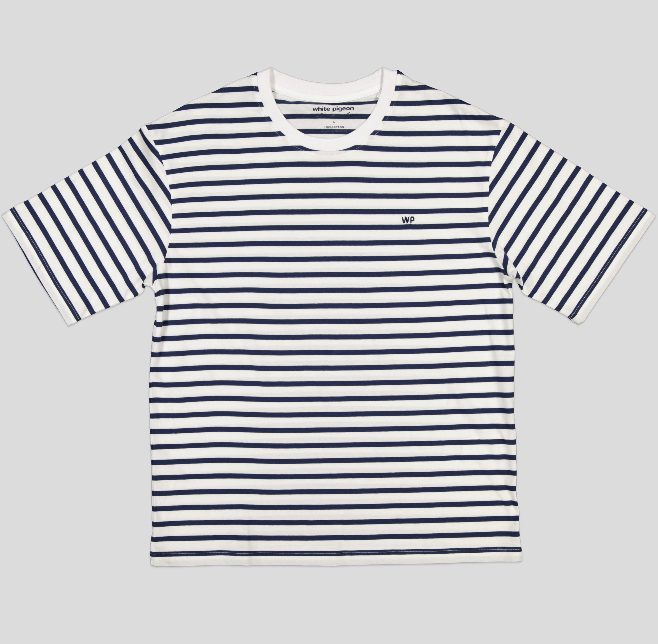 TSHSK001_WP+2_WP TSHIRT HOMME COL ROND RAYEE 100 % COTON – Image 3