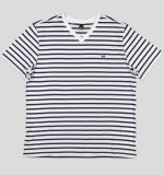 TSHIRT HOMME COL V EN JERSEY RAYE 100 % COTON
