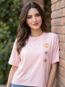 T-SHIRT FEMME 100 % COTON