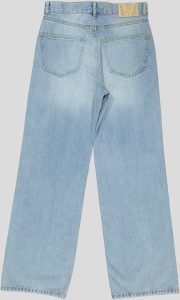 JEAN FEMME TAILLE HAUTECOUPE DROITE LARGE 100% COTON