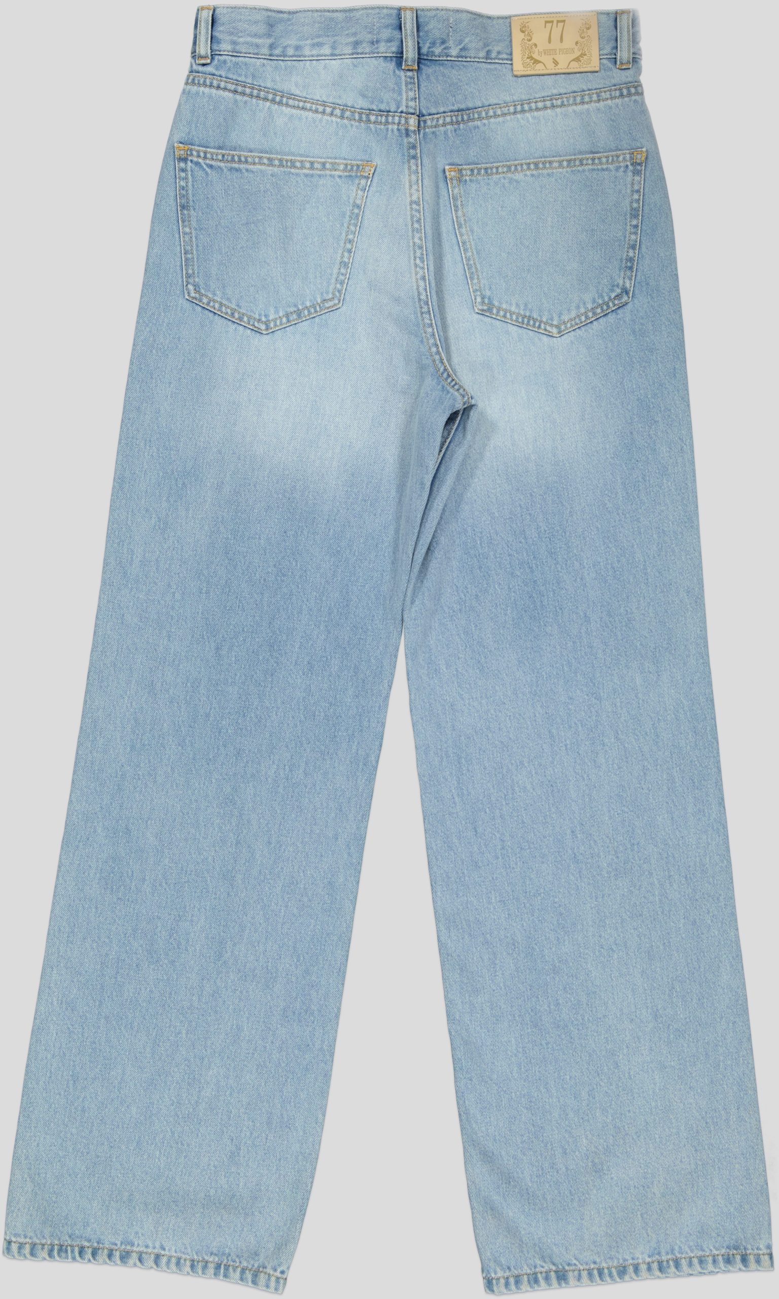 WPJAF6003_WP+1_WP JEAN FEMME TAILLE HAUTECOUPE DROITE LARGE 100% COTON – Image 4