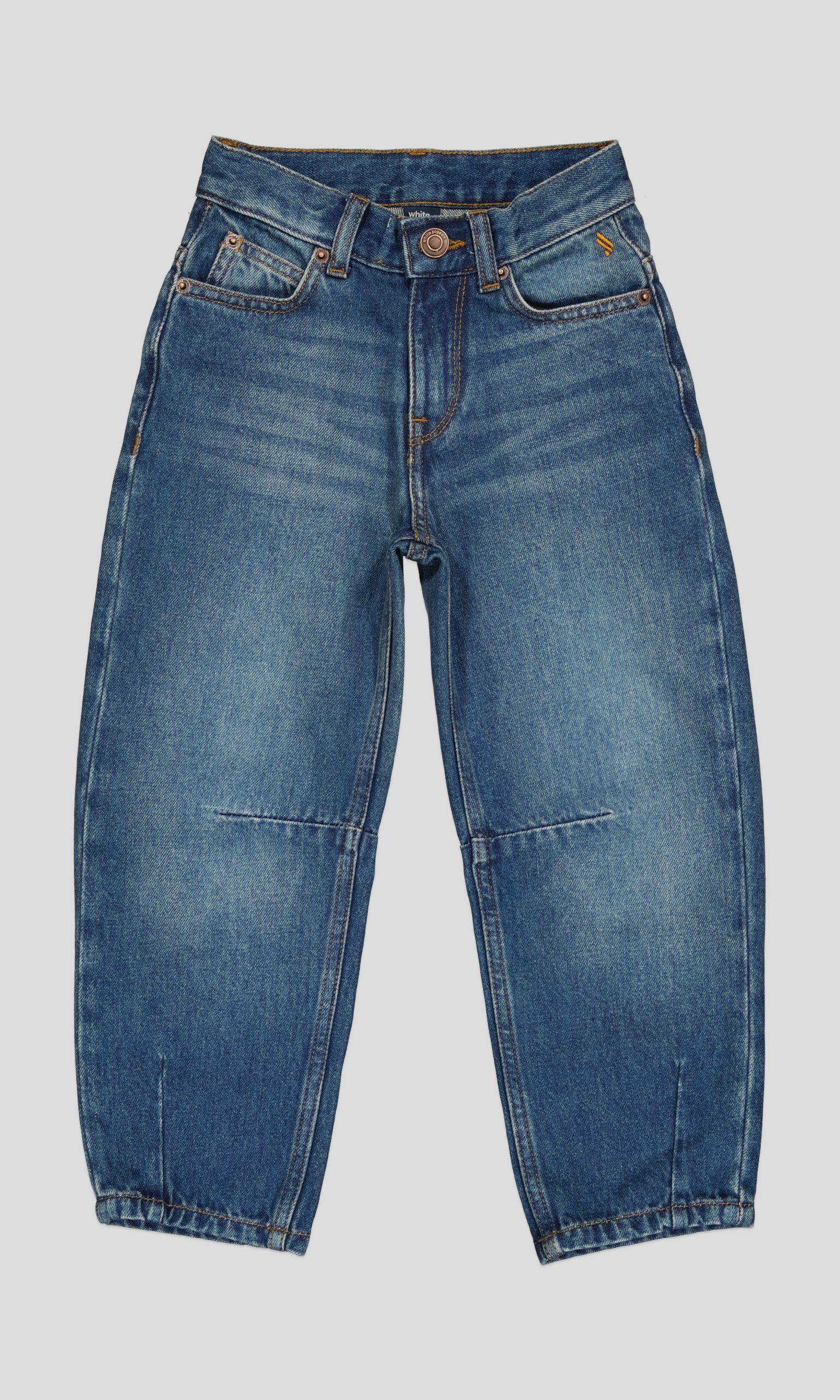 WPJG002_WP+2_WP Jean garçon coupe jogger en denim 100% coton – Image 2