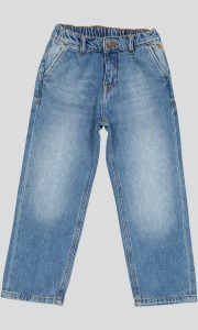 JEAN GARÇON TAILLE ÉLASTIQUE COUPE DROITE 100% COTON