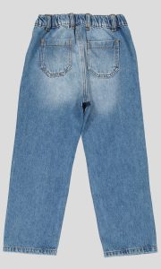 JEAN GARÇON TAILLE ÉLASTIQUE COUPE DROITE 100% COTON