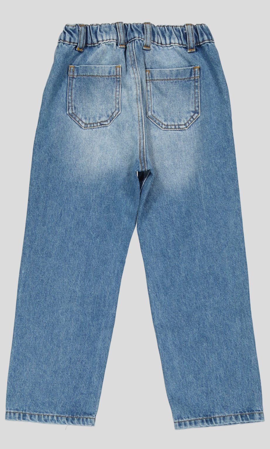 JEAN GARÇON TAILLE ÉLASTIQUE COUPE DROITE 100% COTON