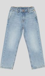 JEAN GARÇON TAILLE ÉLASTIQUE COUPE DROITE 100% COTON – Image 6