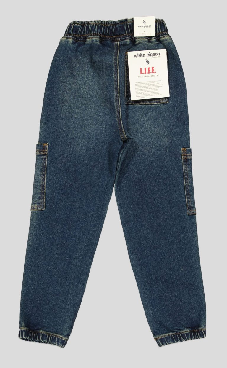 Pantalon jean cargo garçon