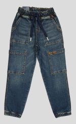 Pantalon jean cargo garçon – Image 3