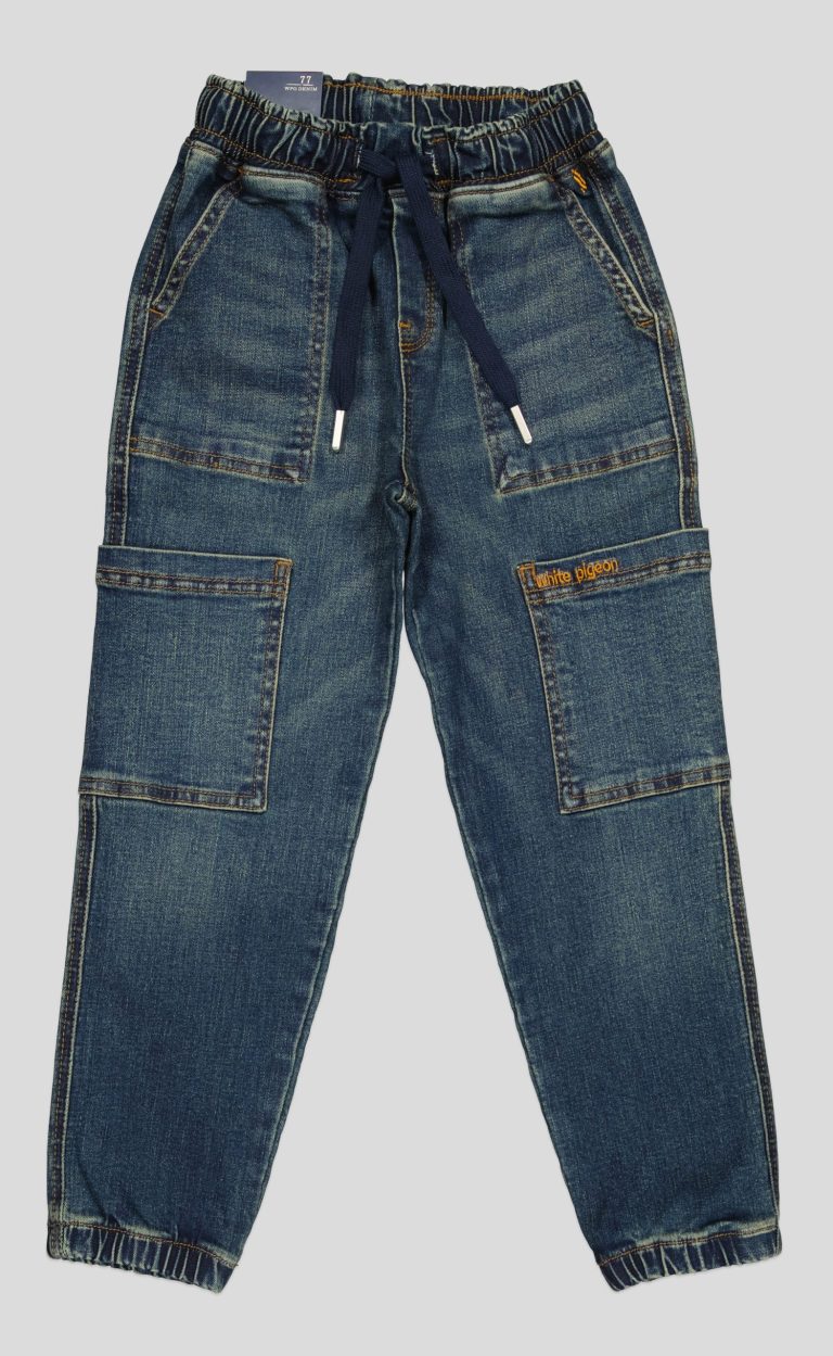 Pantalon jean cargo garçon