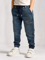 Pantalon jean cargo garçon
