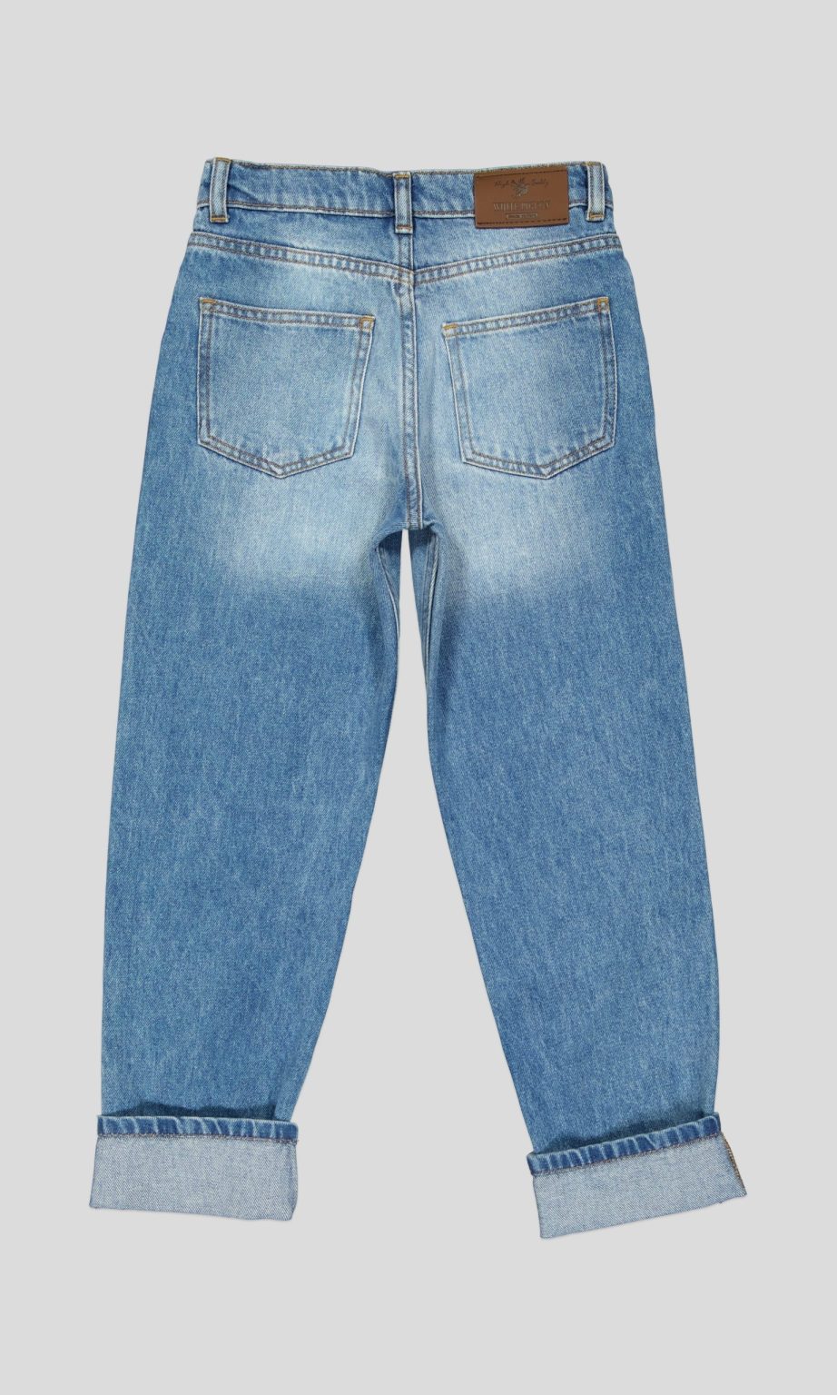 Jean garçon coupe en denim 100% coton