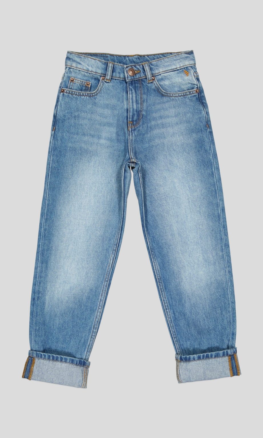 Jean garçon coupe en denim 100% coton