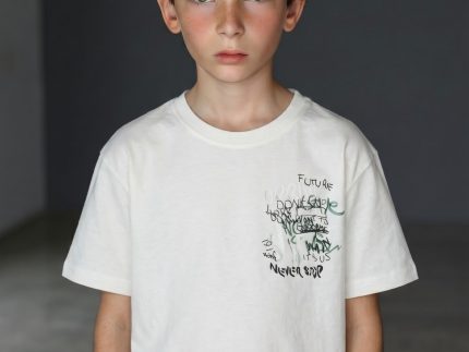 T-SHIRT GARCON MANCHE COURTE 100 % COTON