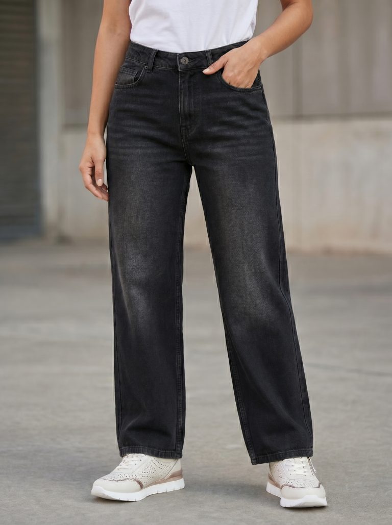 Pantalon femme Straight Large Fit
