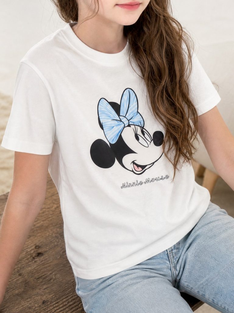 T-shirt pour fillette en jersey 100% coton