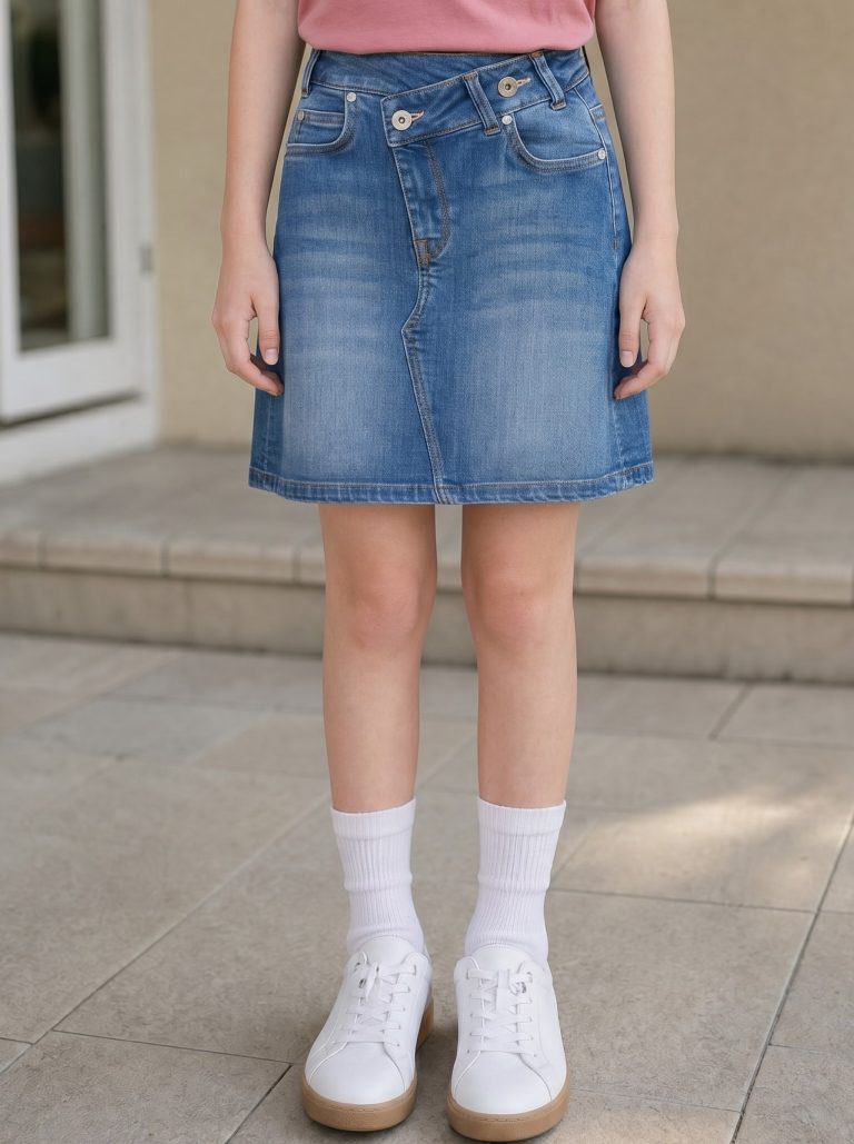 JUPE FILETTE JEAN FASHION