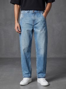 PANTALON JEAN BAGGY HOMME 100% COTON