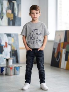 T-shirt garçon en jersey 100% coton léger