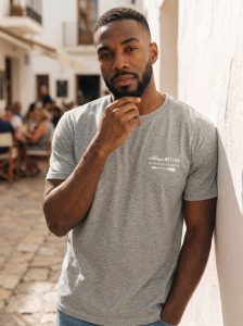 T-shirt pour homme en jersey 100% coton