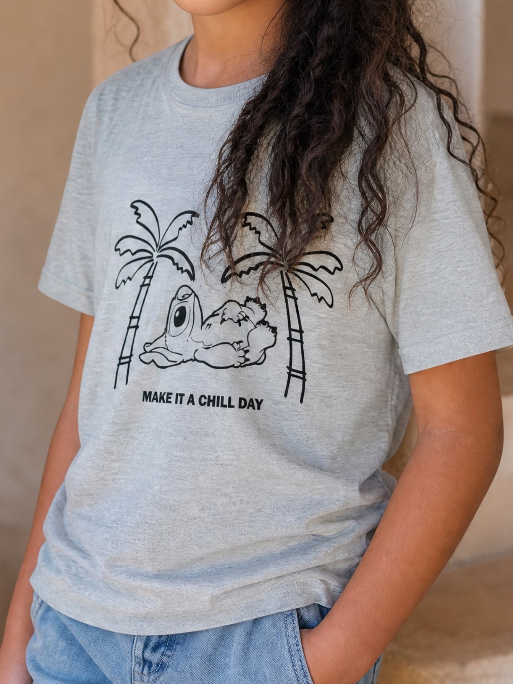 ytrnny T-shirt pour fillette en jersey 100% coton – Image 1