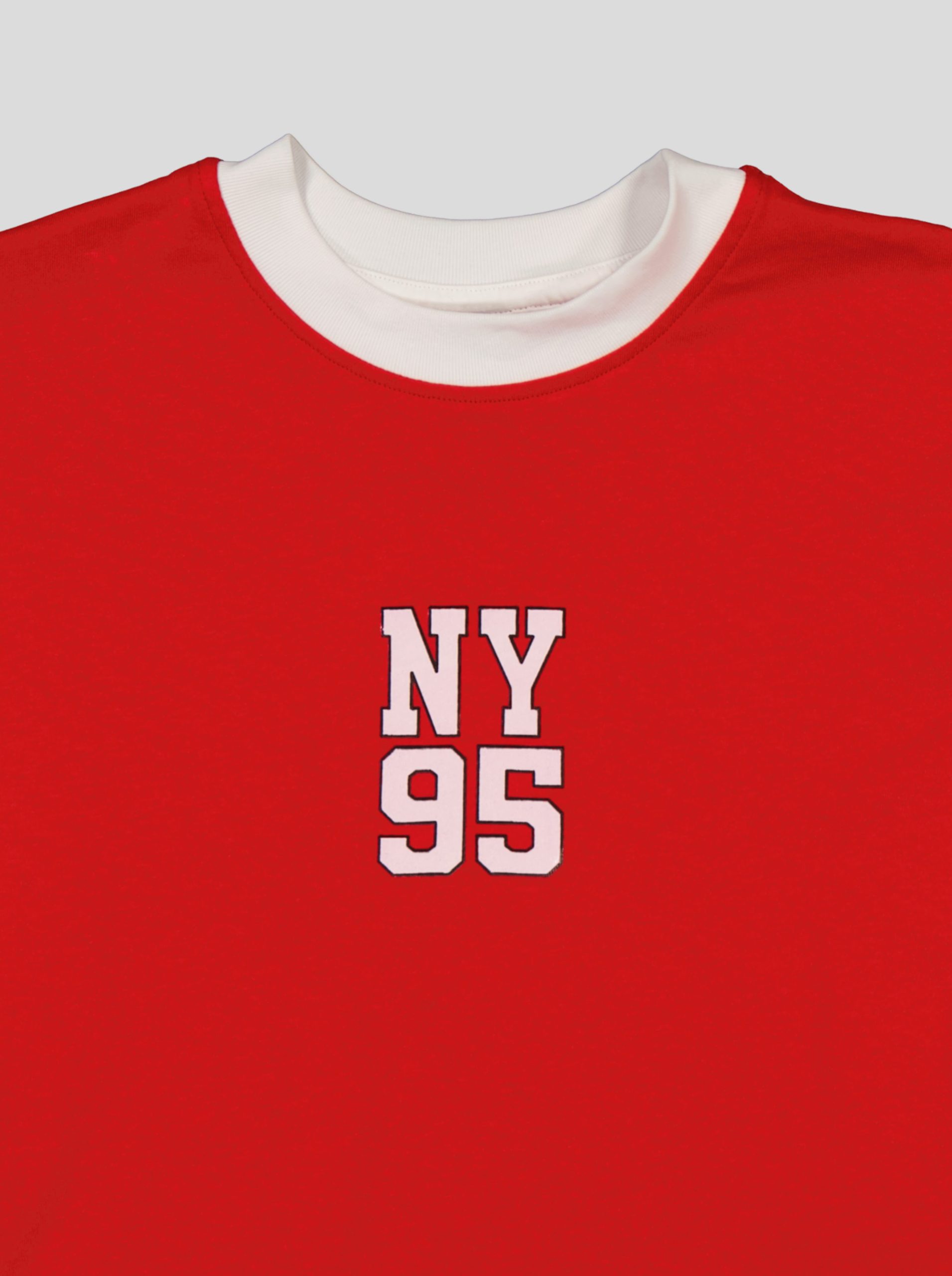 1 Ensemble Garçon "New York 95" – T-shirt Col Contrastant + Short Molleton – Image 27
