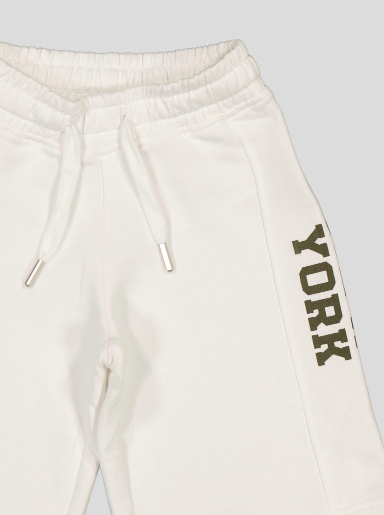 Ensemble Garçon "New York 95" – T-shirt Col Contrastant + Short Molleton