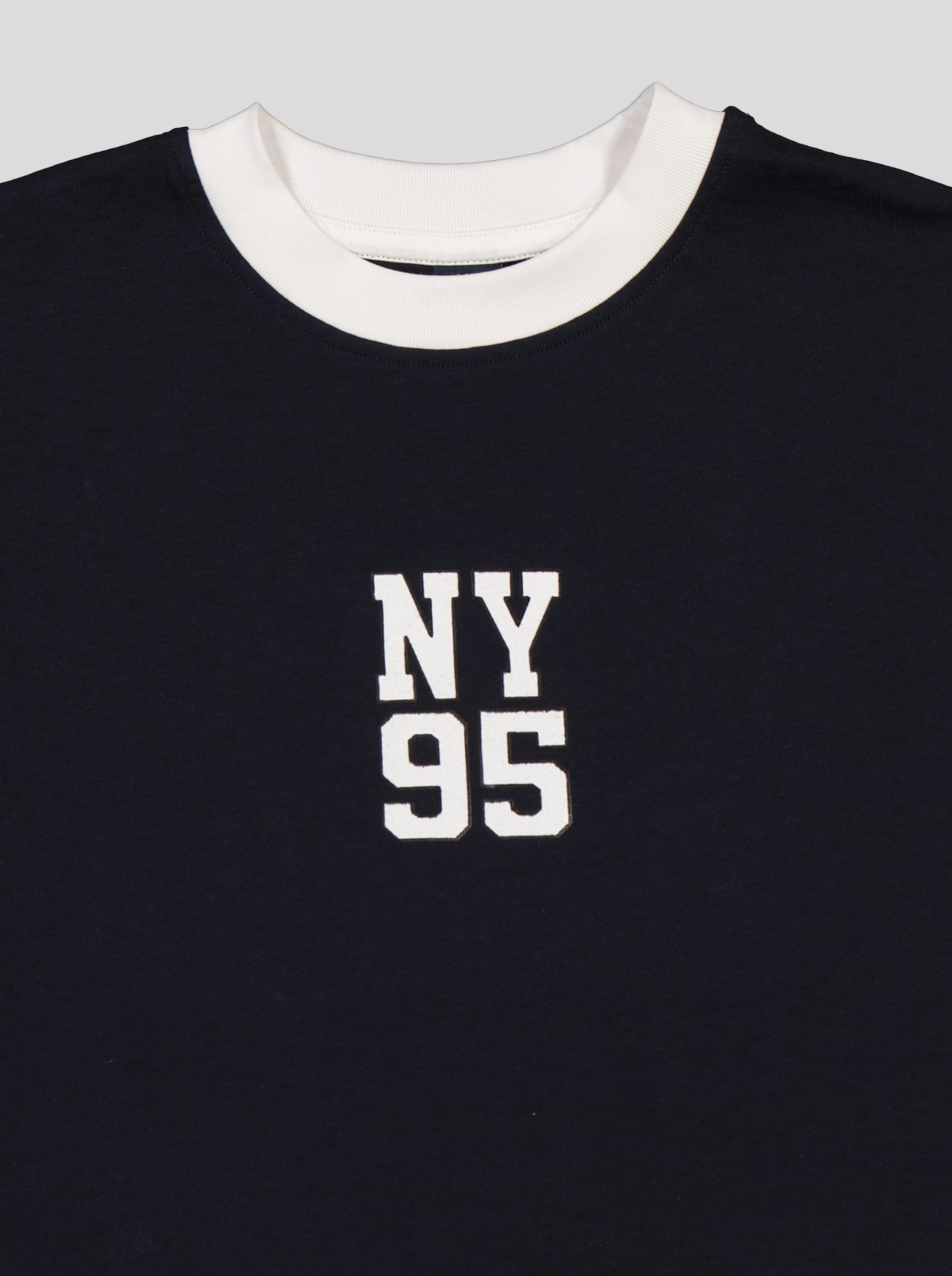 1 Ensemble Garçon "New York 95" – T-shirt Col Contrastant + Short Molleton – Image 6