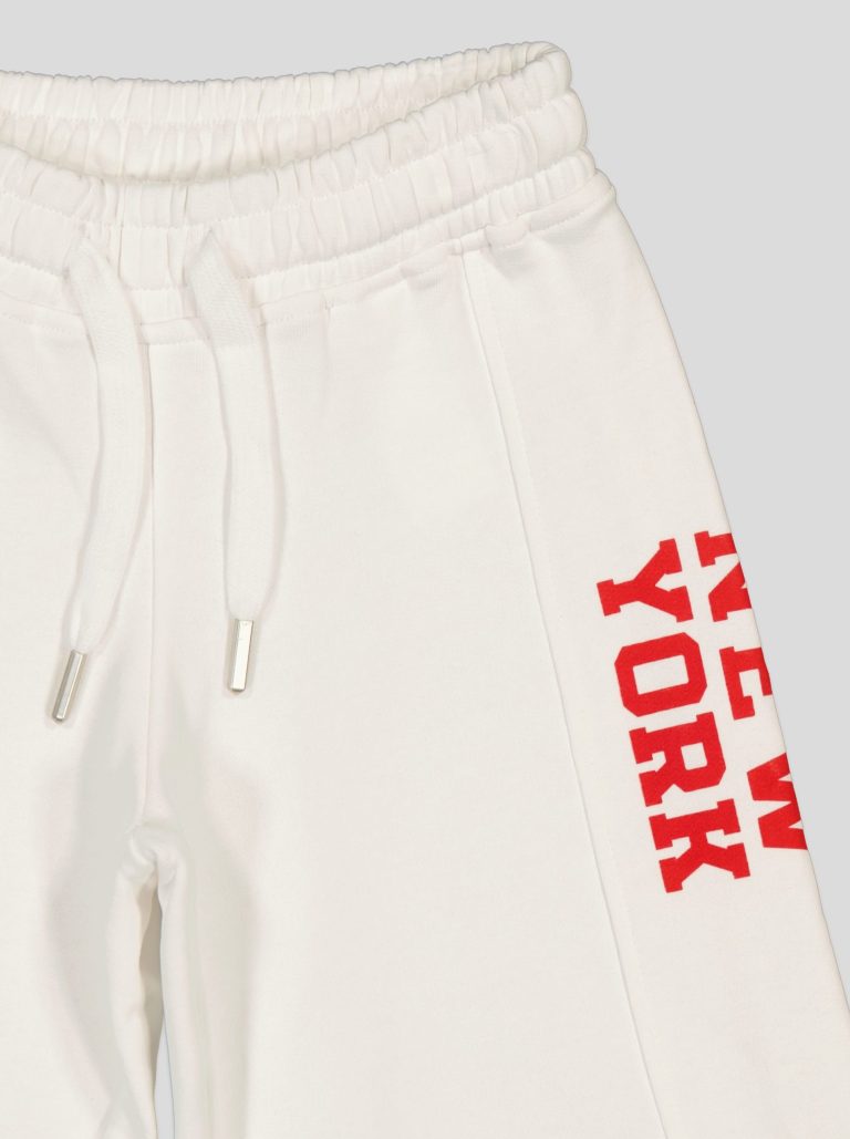 Ensemble Garçon "New York 95" – T-shirt Col Contrastant + Short Molleton