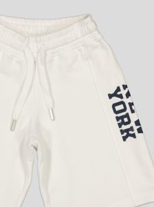 Ensemble Garçon "New York 95" – T-shirt Col Contrastant + Short Molleton