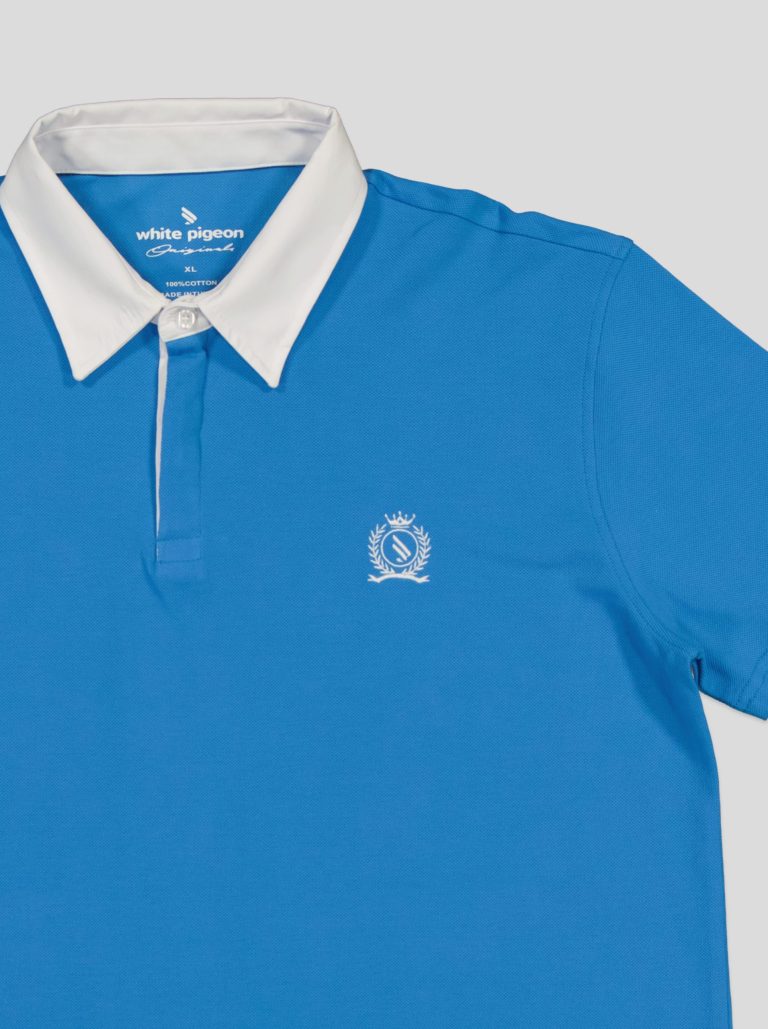 Polo bicolore col contrasté