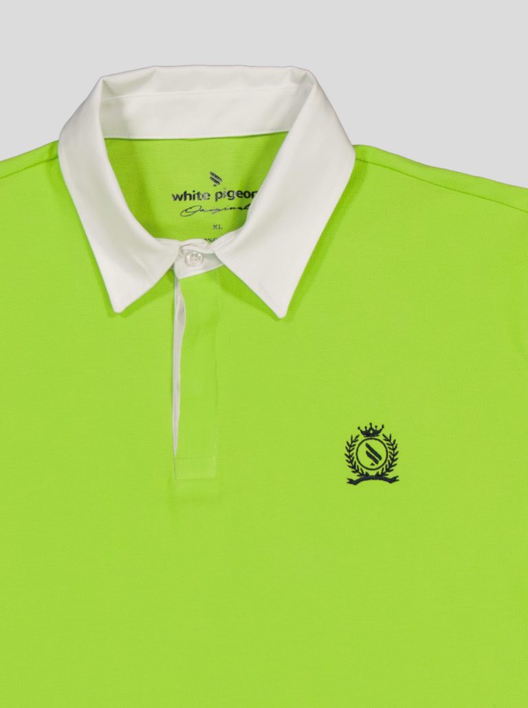 Polo bicolore col contrasté