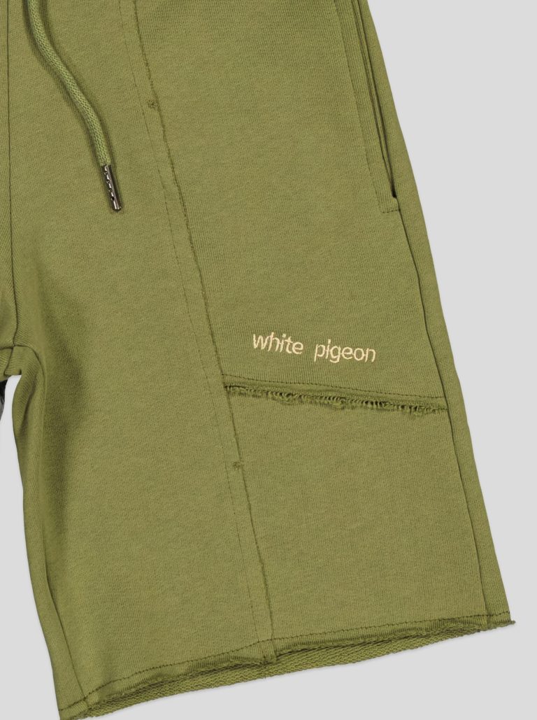 Short en molleton finitions brutes