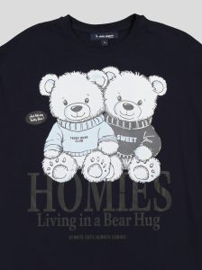 T-shirt "Homies" imprimé oursons