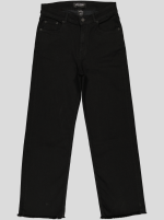 Jean droit taille haute bas brut – Image 2