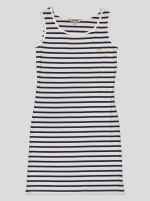 Robe Femme Débardeur Rayée Marinière – Coton Blanc & Bleu Marine – Image 2