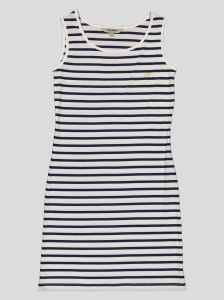 Robe Femme Débardeur Rayée Marinière – Coton Blanc & Bleu Marine