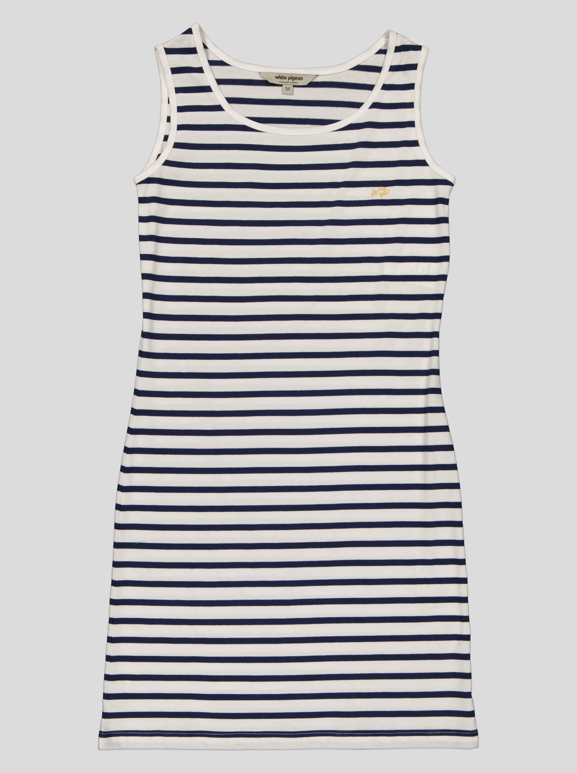 1 Robe Femme Débardeur Rayée Marinière – Coton Blanc & Bleu Marine – Image 2