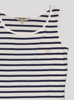 Robe Femme Débardeur Rayée Marinière – Coton Blanc & Bleu Marine – Image 3